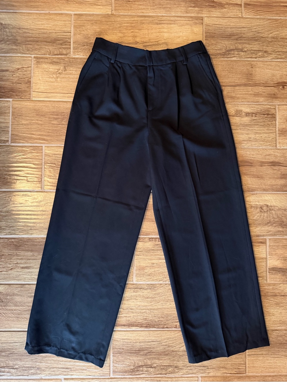 Steve Madden Black Wide-Leg Trousers